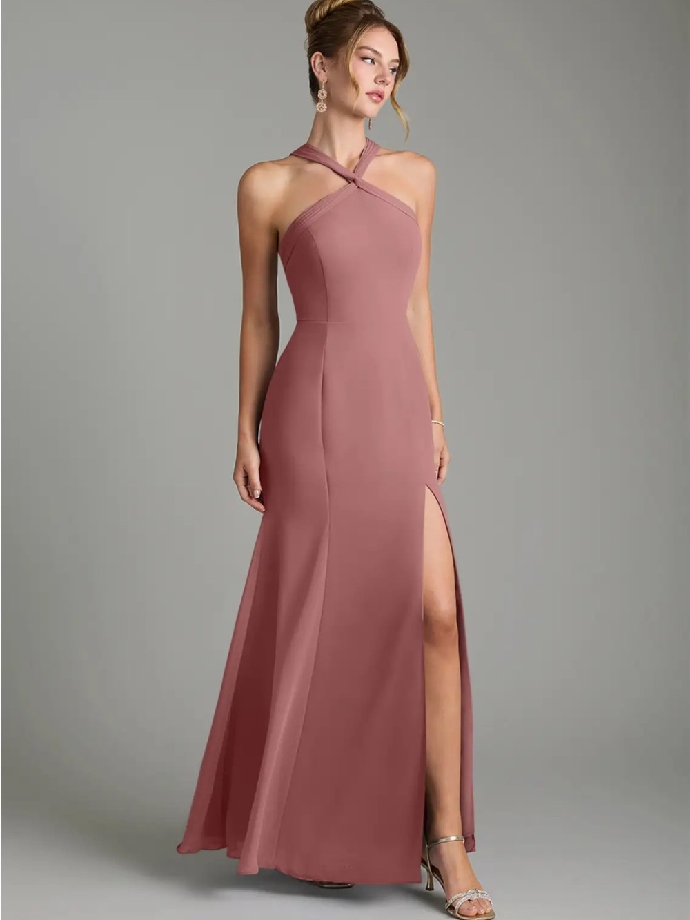 Azazie Cross Neck Dress